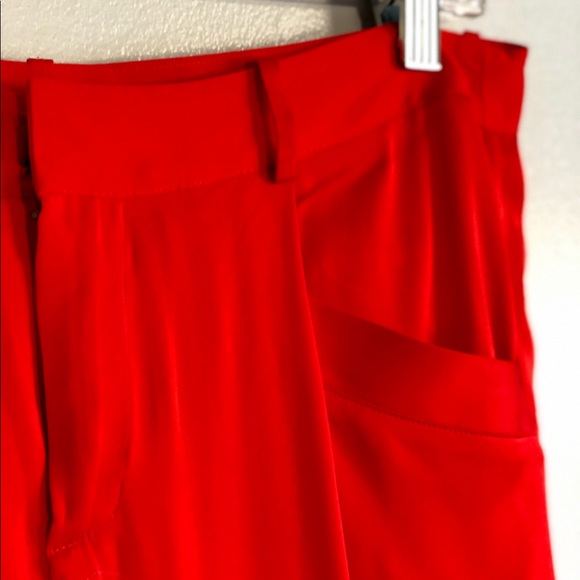 JOIE Silk Trousers - Red - Size 6 - Picture 4 of 4